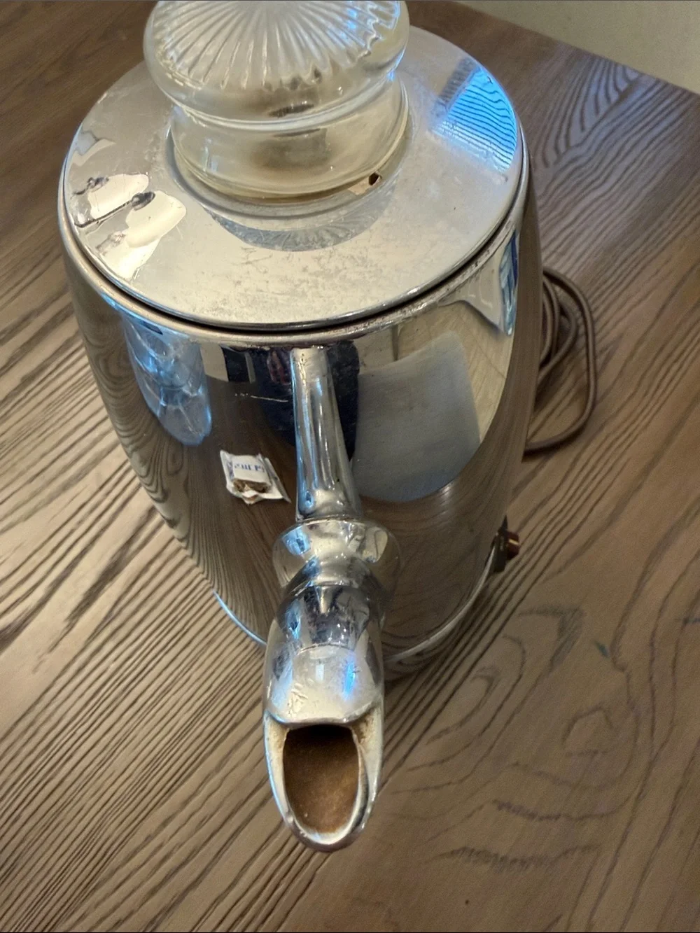 Electric Coffeematic by Universal Coffee Percolator in Polished Silver